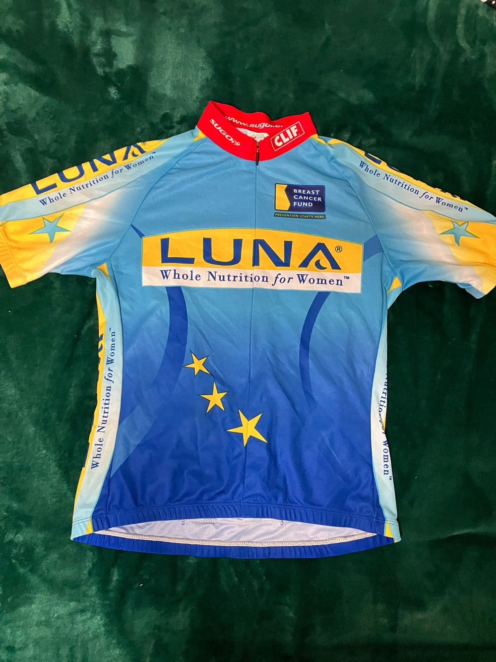 SUGOI Blue and Yellow LUNA Cycling Jersey